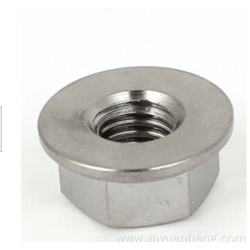Stainless Steel Flange Nut Bolt Silver